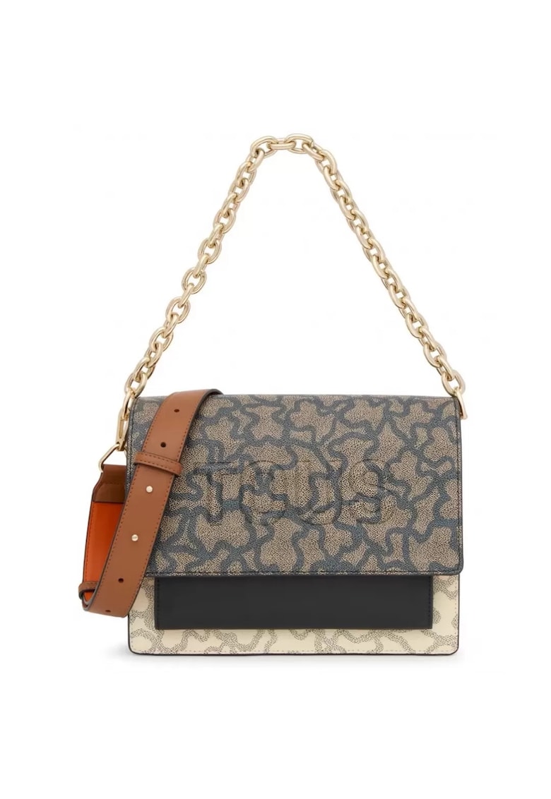 Geanta crossbody dama - Audree Chain - bej - piele ecologica