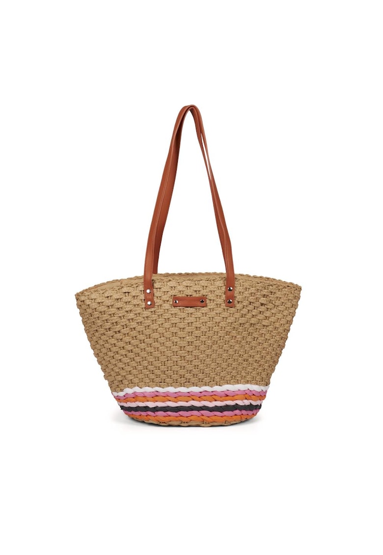 Geanta de umar cu aplicatii - Multicolor