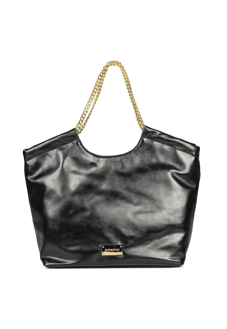 Geanta shopper de piele ecologica Saedder - Negru