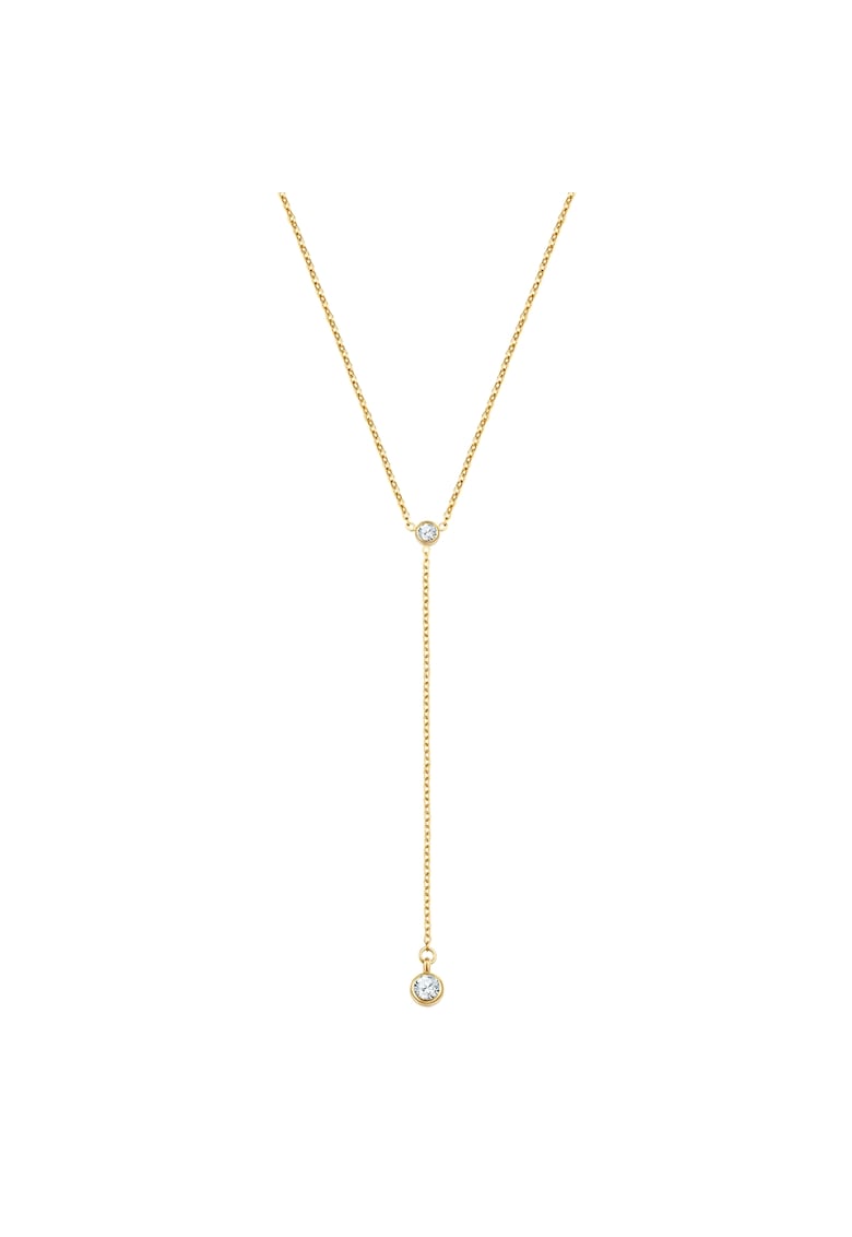 Colier drop placati cu aur de 14k - Auriu