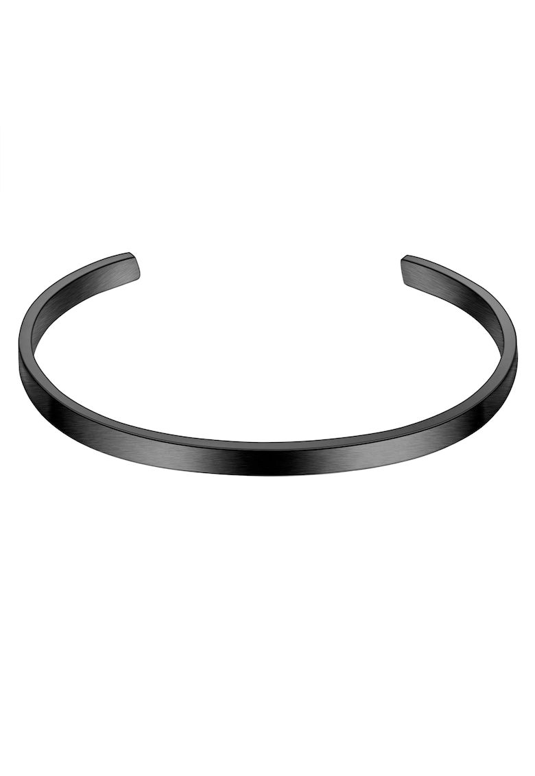 Bratara rigida de otel inoxidabil - fara inchidere - Negru