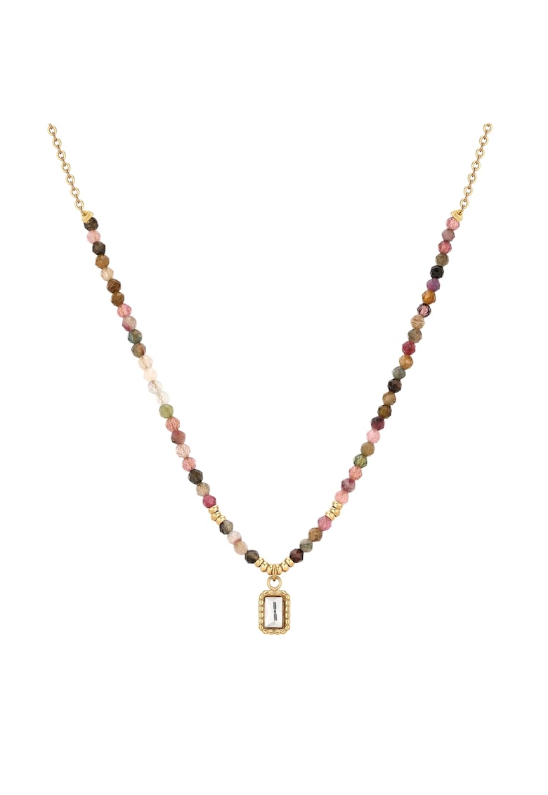 Colier cu zirconia si pietre de turmalin