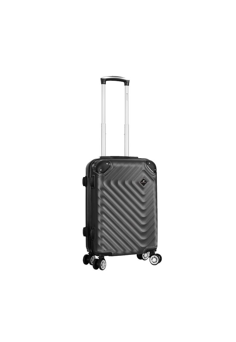 Troler de cabina SW44103 - ABS - cifru - 4 roti duble - 35L - 55 cm - antracit