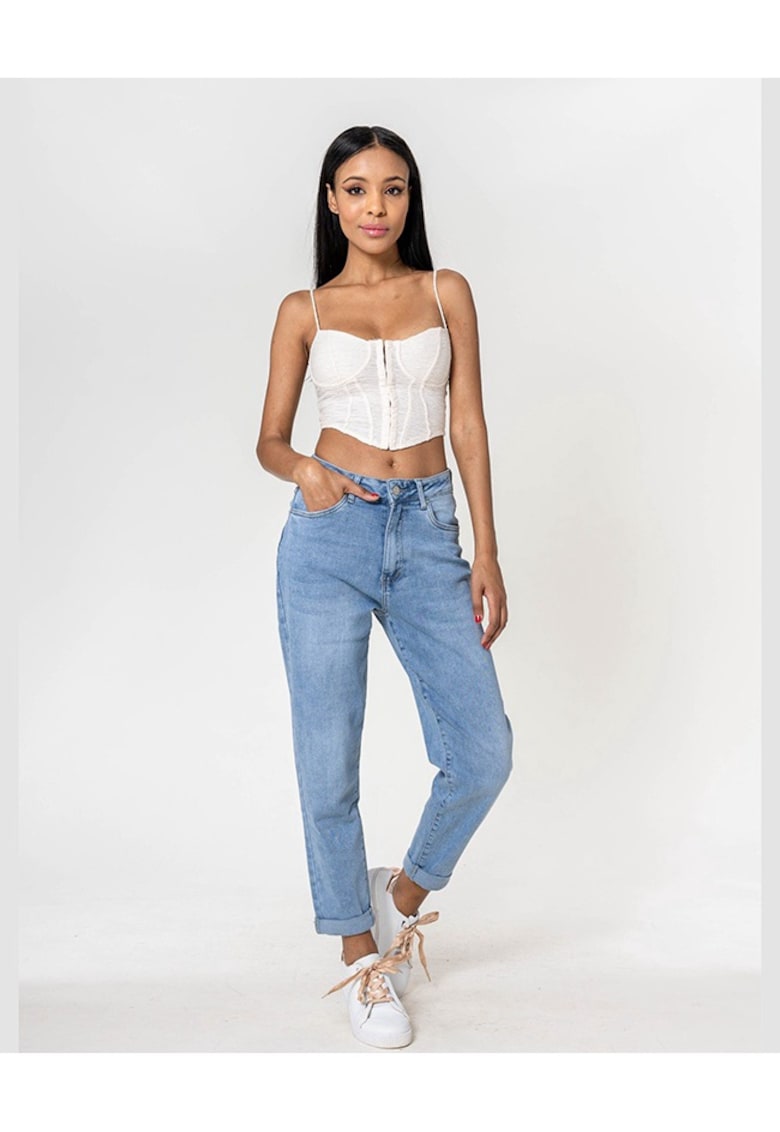 Blugi dama Mom Fit  albastru deschis P502-22 M8 16777