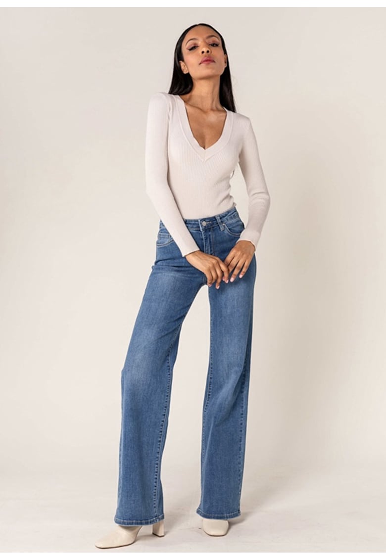 Blugi Dama Evazati  Albastri P211-5 M8 16795