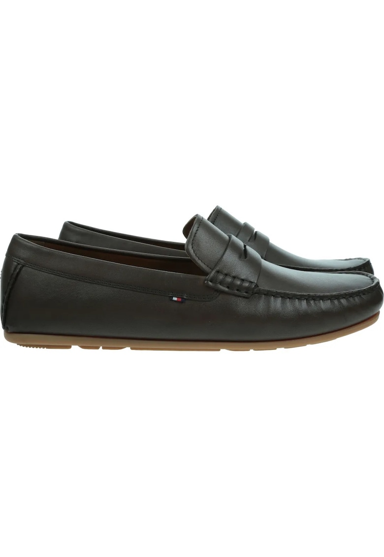 Mocasini barbati - Corporate Hilfiger Leather Driver - Piele naturala - Negru