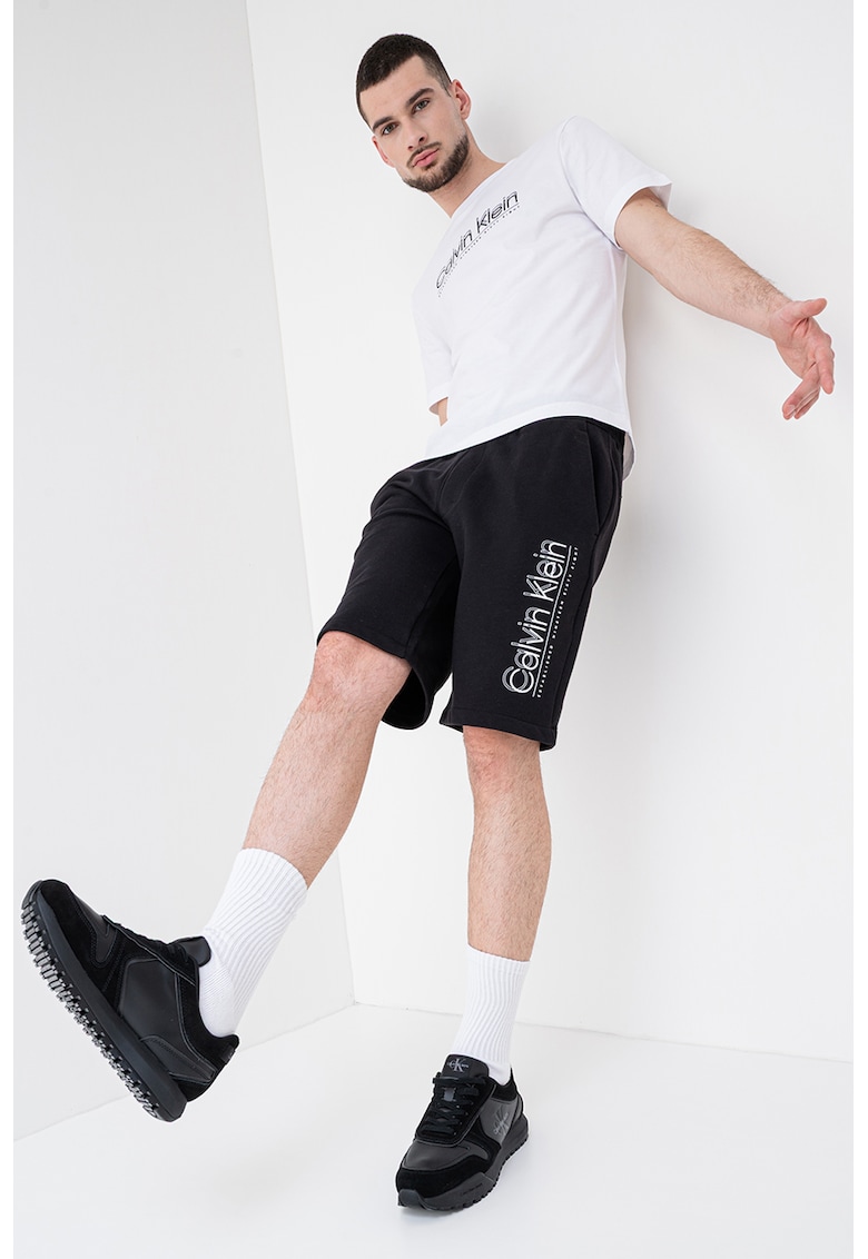 Tricou cu imprimeu logo - Alb