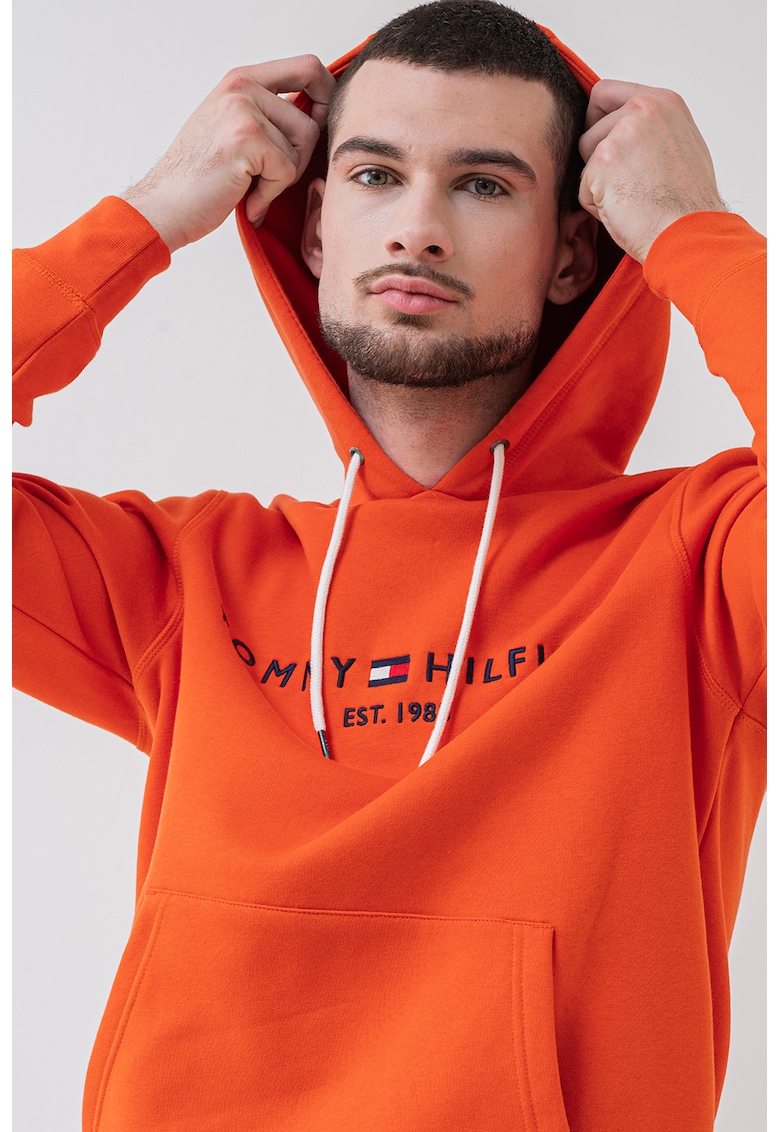 Hanorac cu buzunar kangaroo si logo