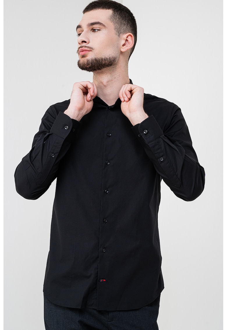 Camasa slim fit cu logo