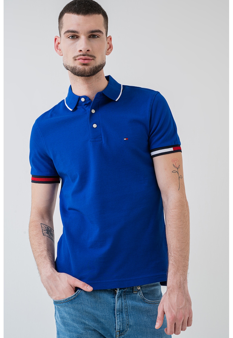 Tricou polo slim fit Signature