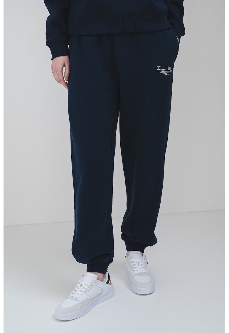 Pantaloni de trening de bumbac cu logo