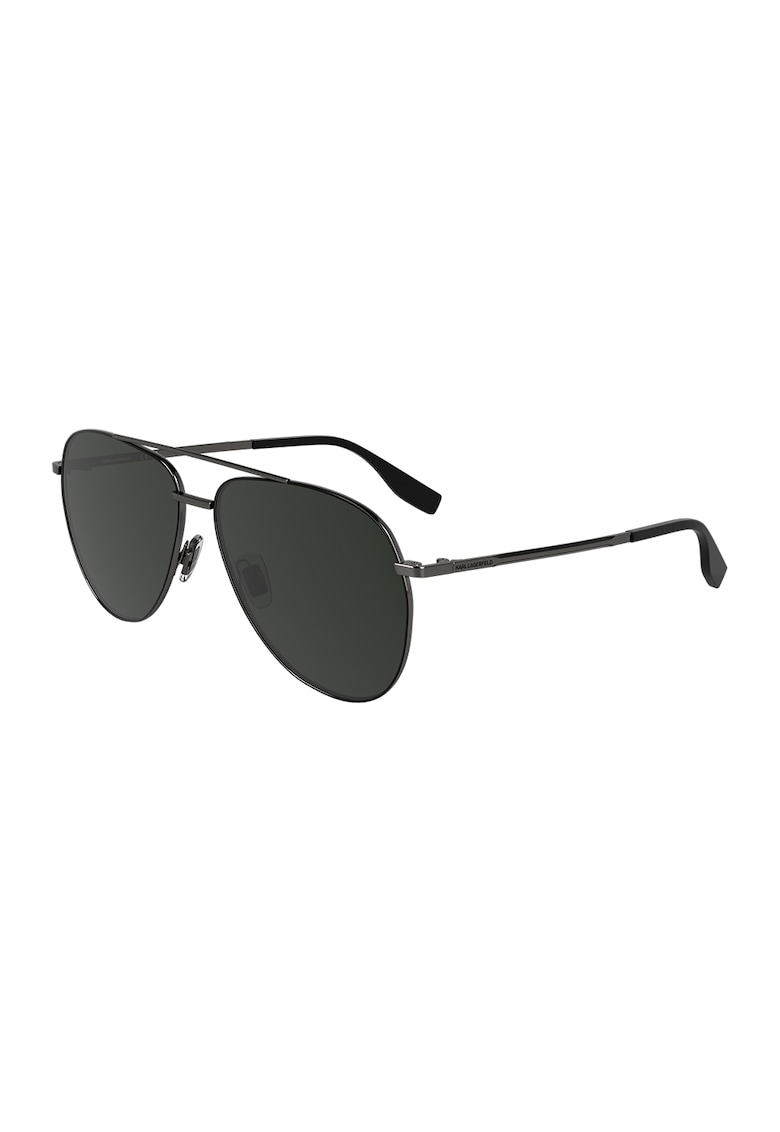 Ochelari de soare aviator cu model unisex - Negru