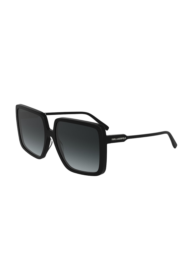 Ochelari de soare patrati cu lentile in degrade - Negru