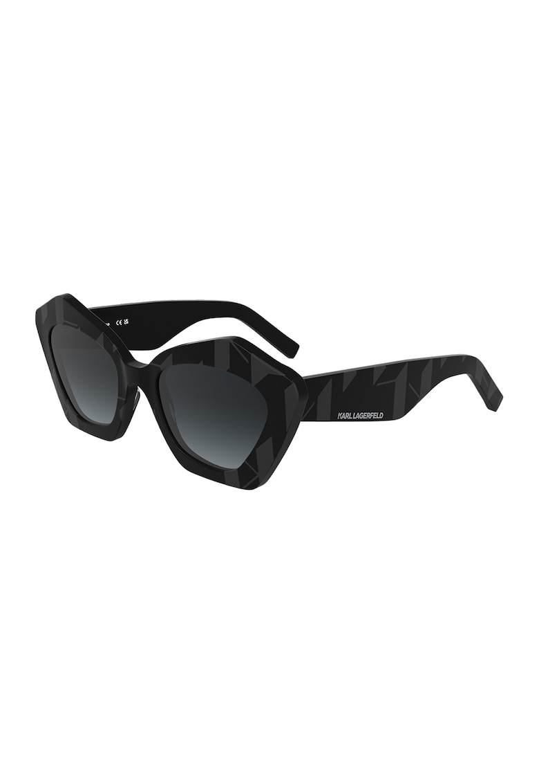 Ochelari de soare cat-eye cu lentile in degrade - Negru