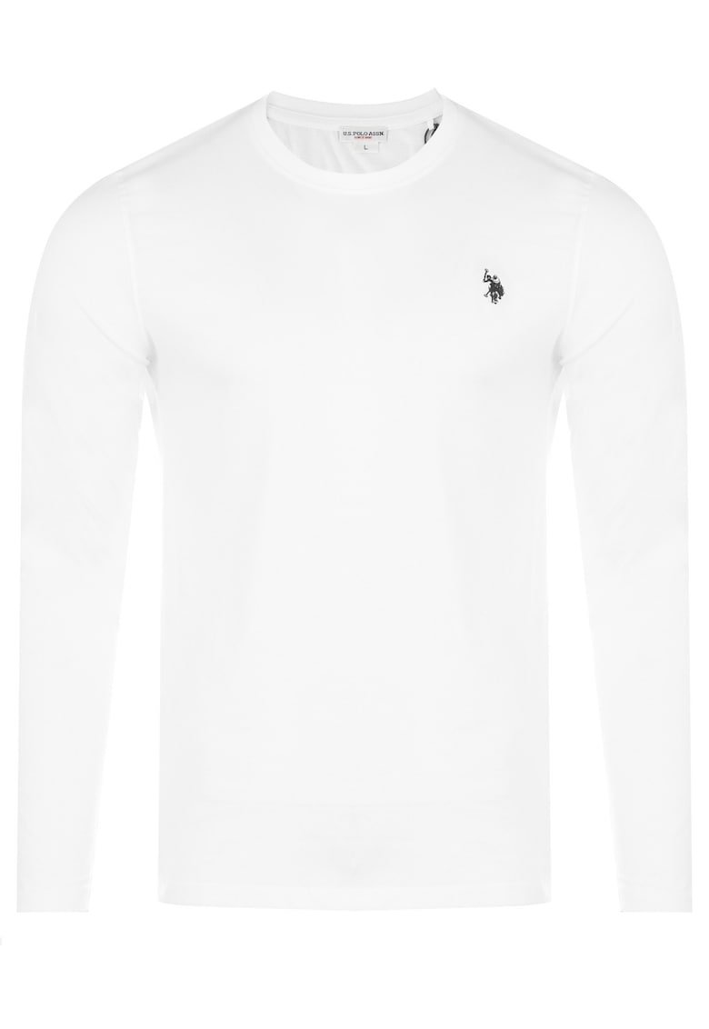 - Tricou barbatesc alb cu maneca lunga SARP - Alb