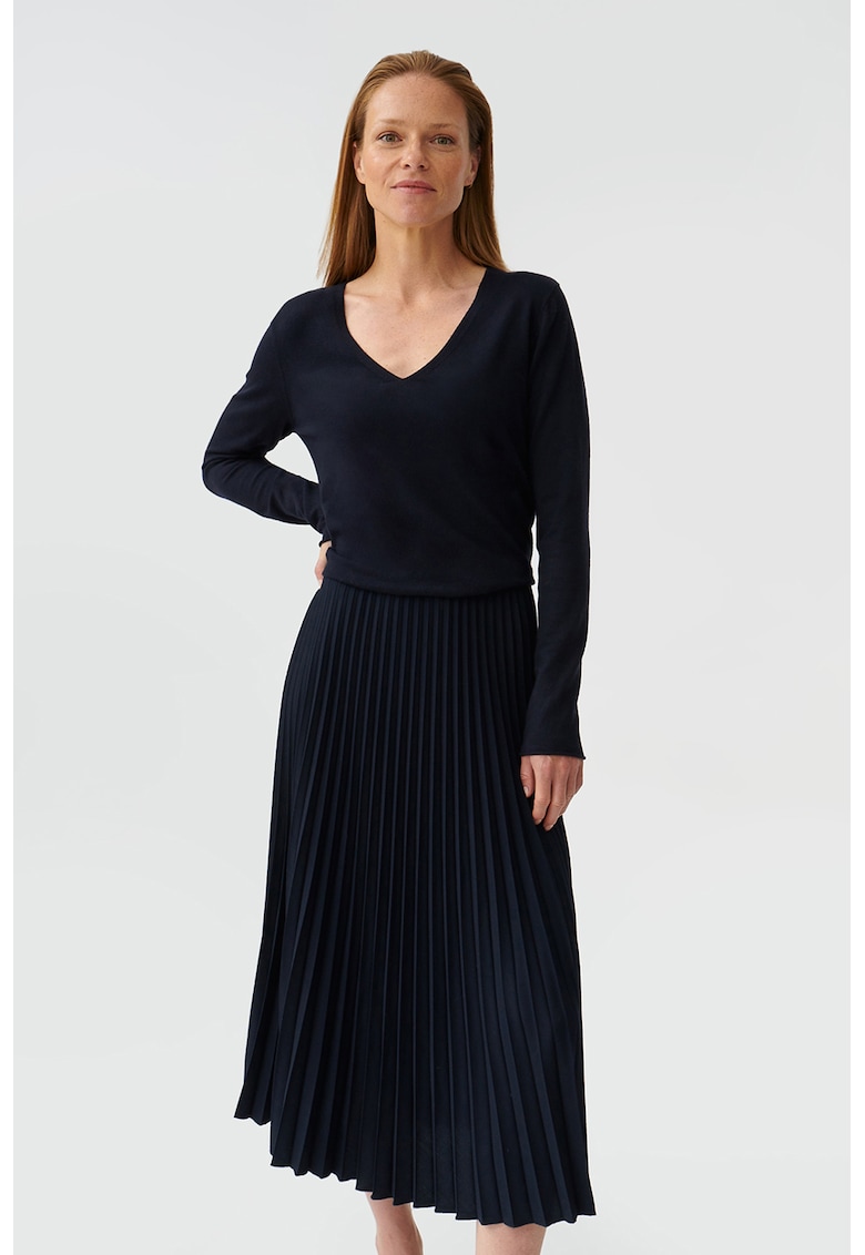 Rochie lunga cu pliuri