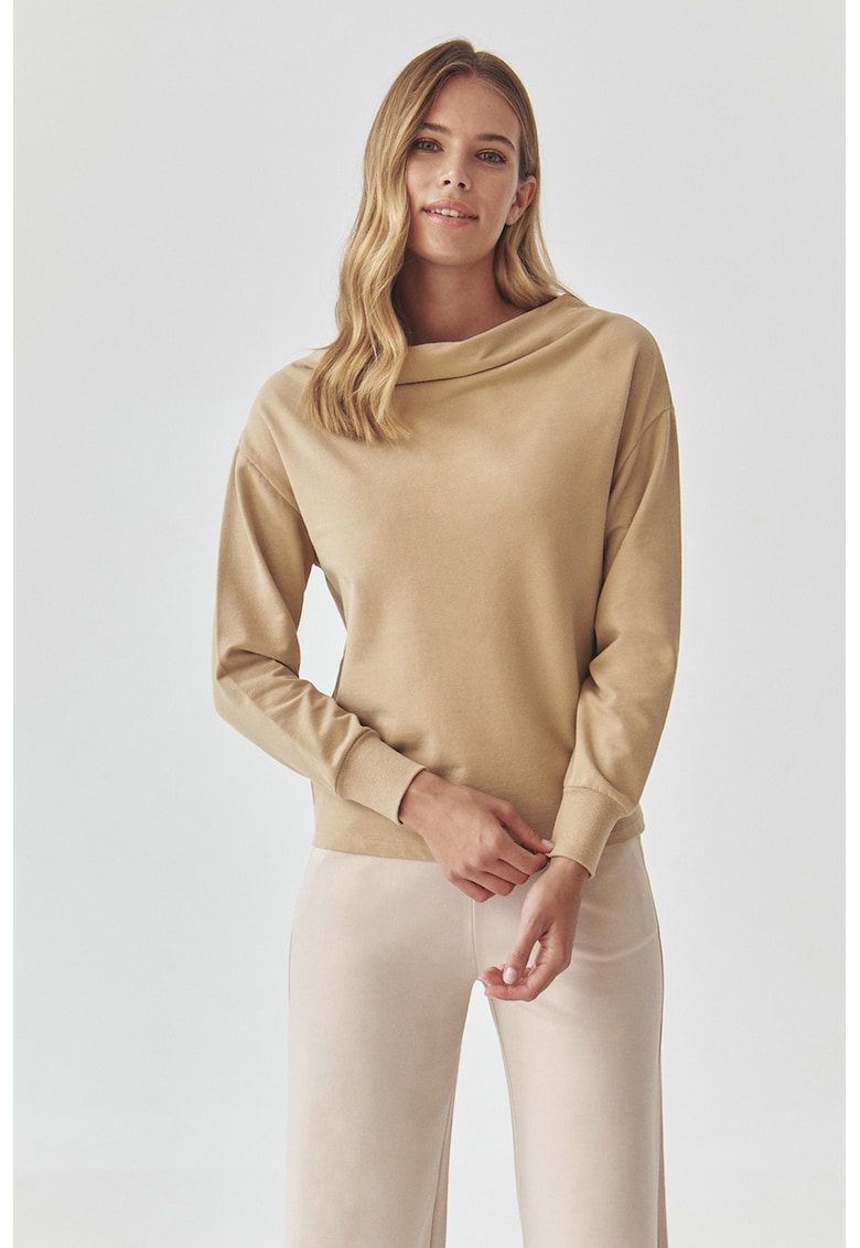 Bluza de trening din amestec de bumbac - Bej