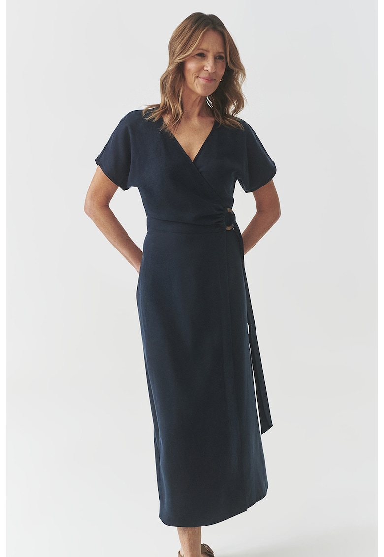 Rochie din lyocell cu maneci scurte