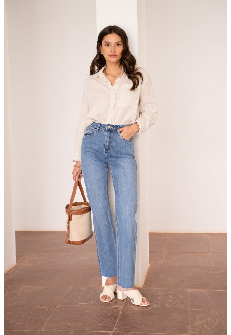 Blugi dama Maddie Straight  albastru deschis JD404A-1 16708