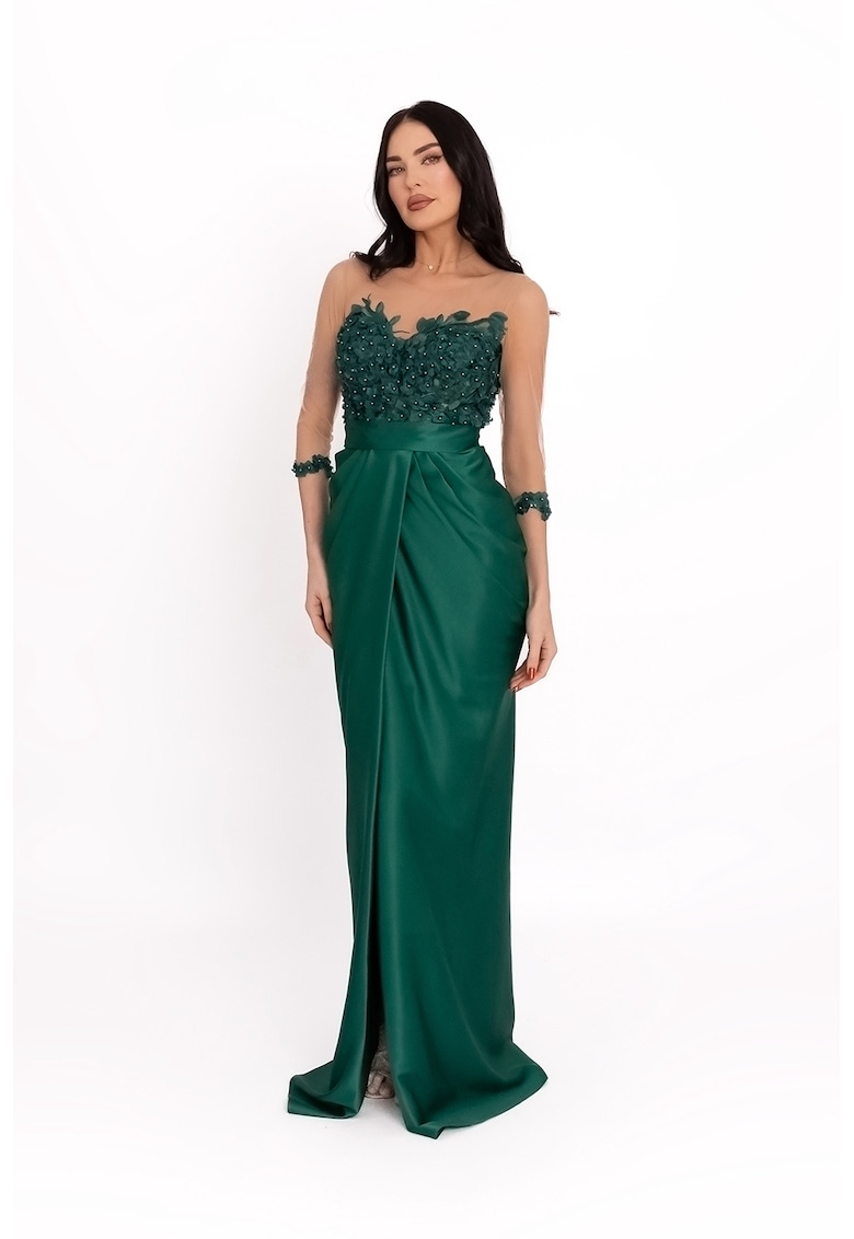Rochie lunga de satin