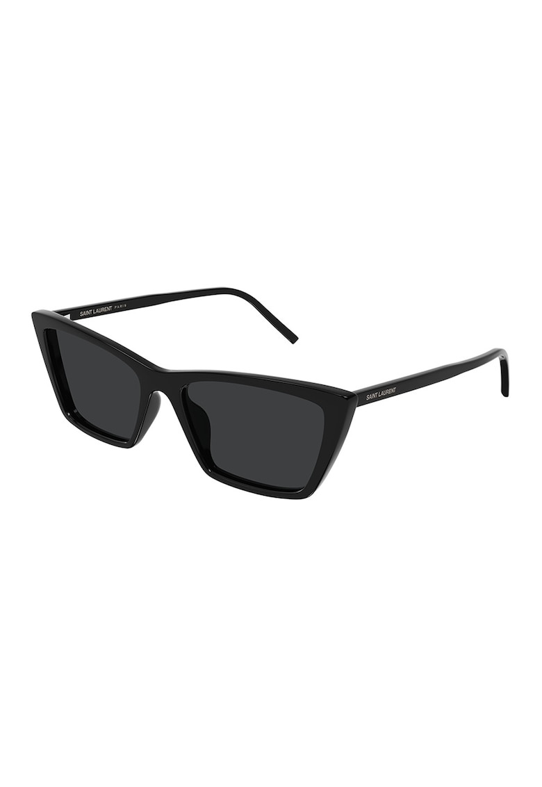Ochelari de soare cat-eye. - Negru