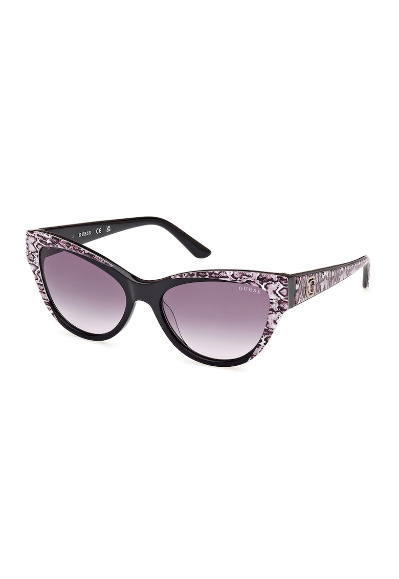 Ochelari de soare cat-eye - Negru/Roz fandango/Alb murdar