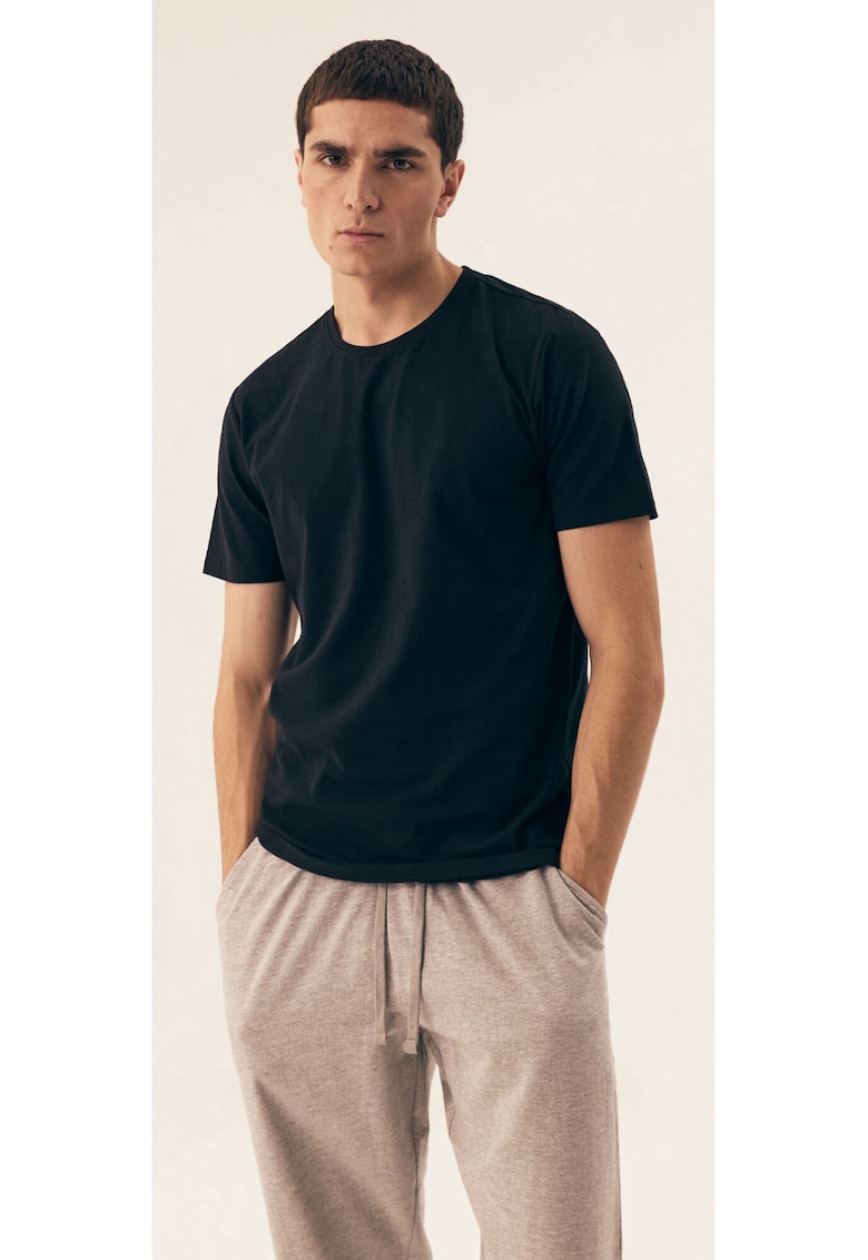 Tricou cu maneca scurta Move  set de 2 perechi Negru
