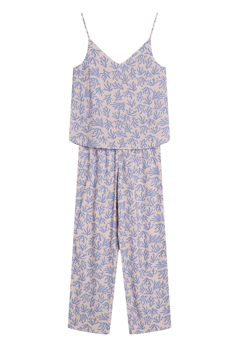 Pijama dama Nadar albastru aprins