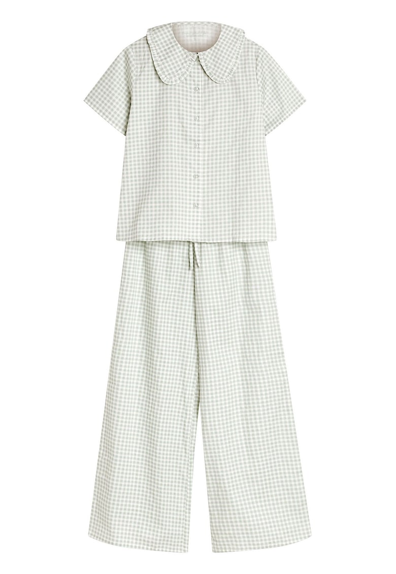 Pijama dama Narella verde deschis - Carouri