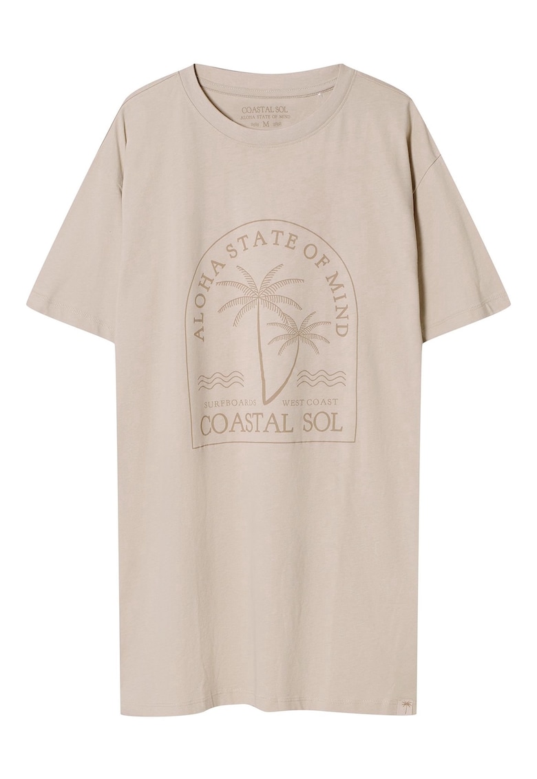 Camasa de noapte Nules bej - Grafic