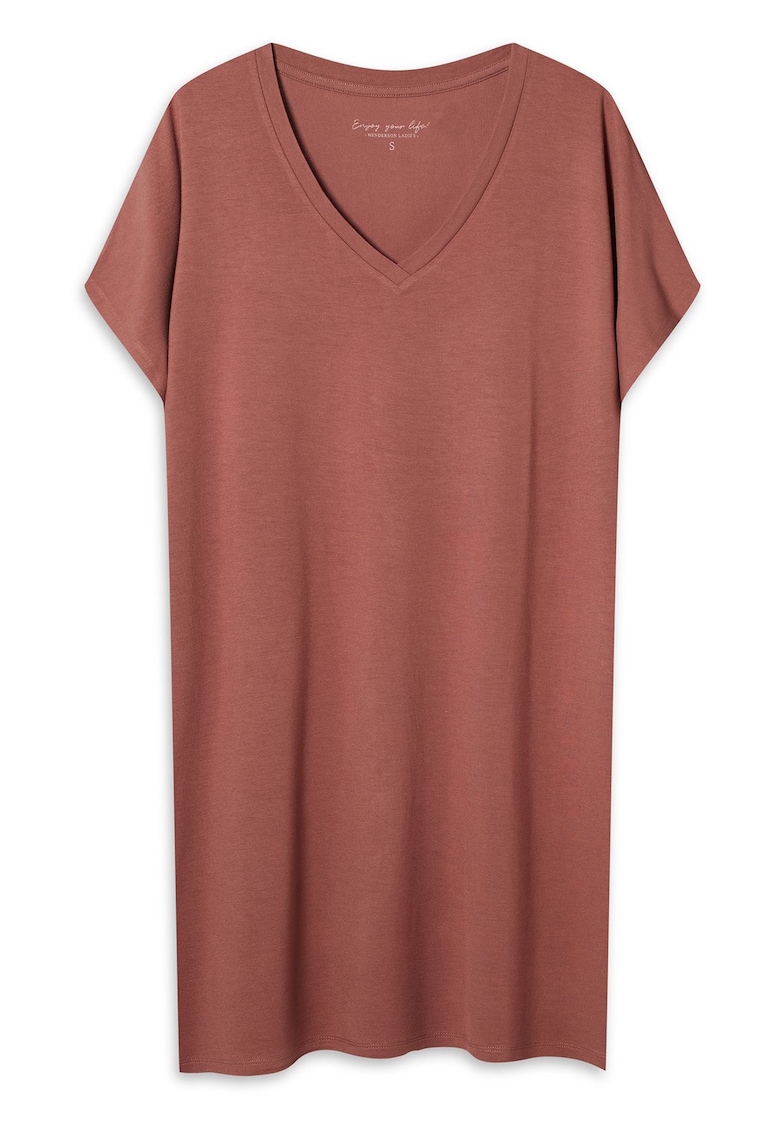 Camasa de noapte dama Noves  roz pal