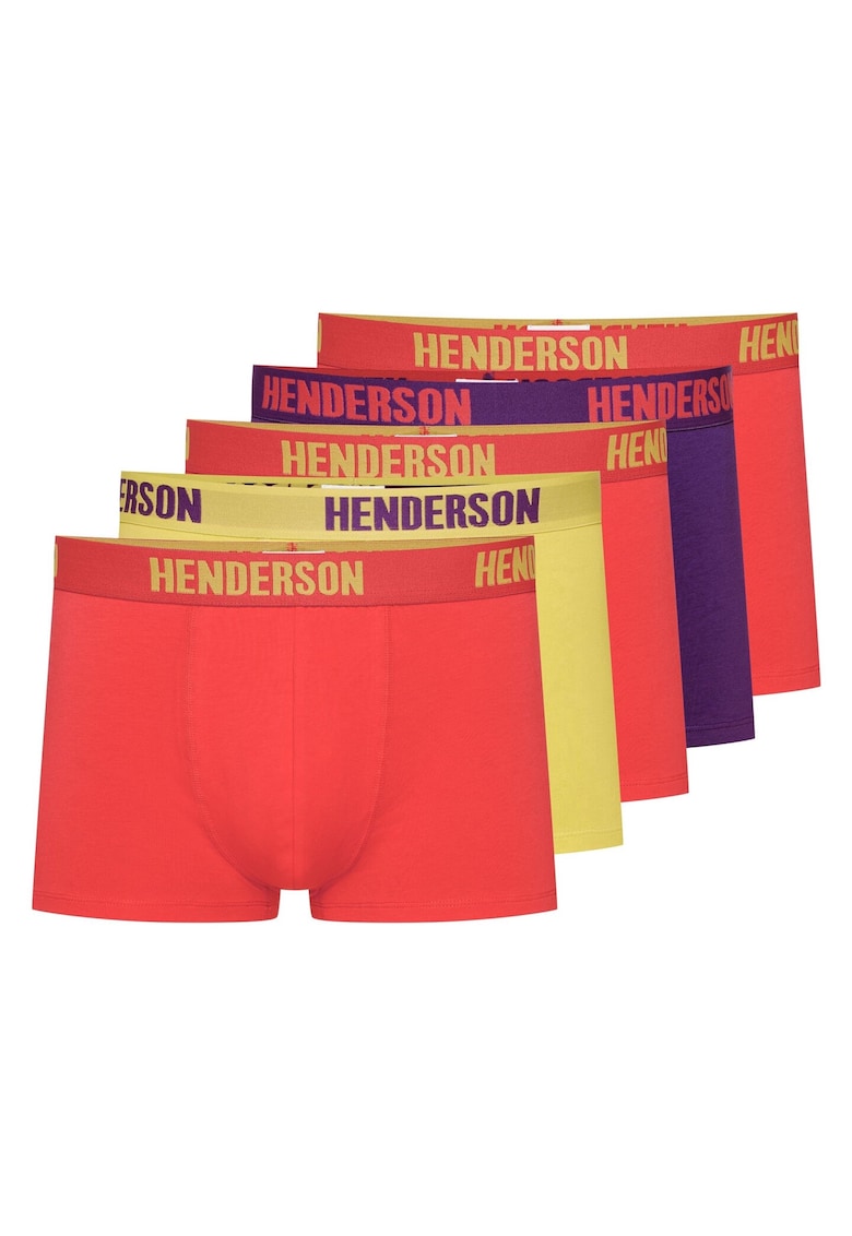 Boxeri Offroad set de 5 perechi verde lamie - violet rosu