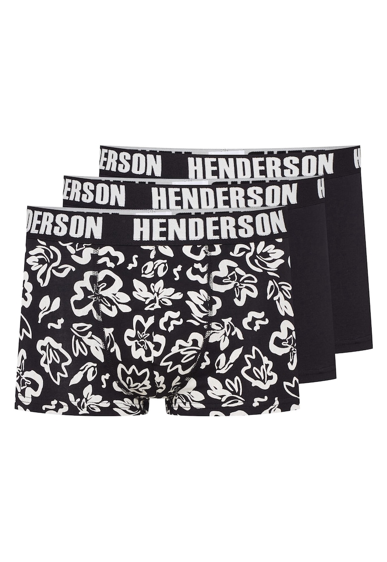 Boxeri Orchid set de 3 perechi negru white