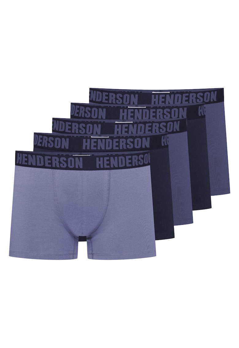 Boxeri(crac mai lung) Over set de 5 perechi albastru - bleumarin