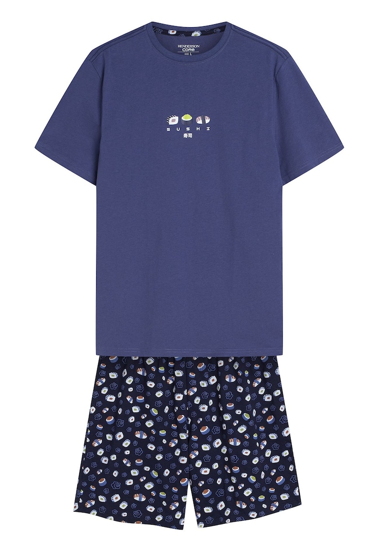 Pijama barbati Sake albastru XXL