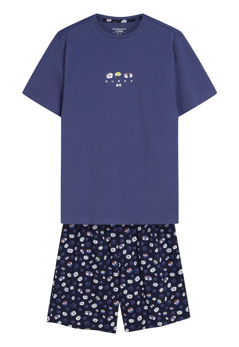 Pijama barbati Sake albastru