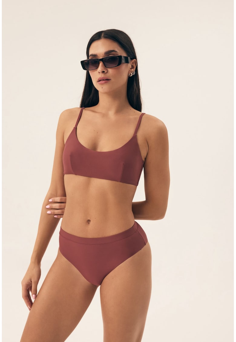 Sutien tip top de baie Novia Castaniu-bronz - Bronz