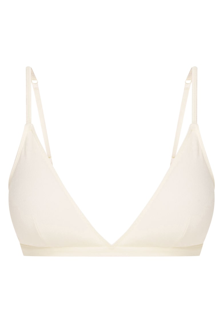 Sutien clasic triunghiular Nashwa - Crem