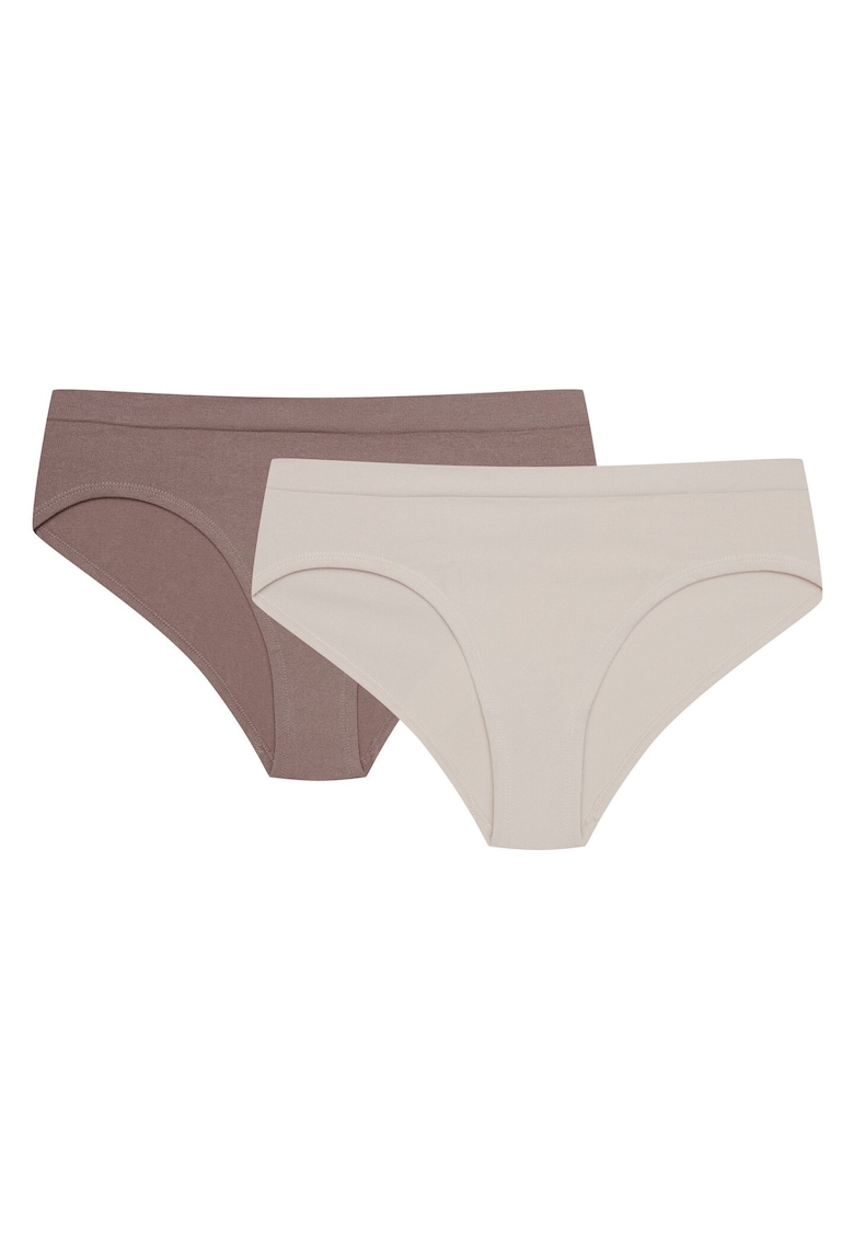 Chiloti tip figi Bait set de 2 perechi bronz - bej