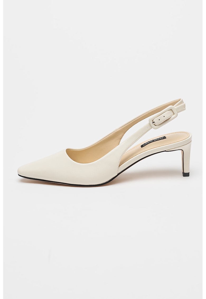 Pantofi slingback Yurri - Alb murdar