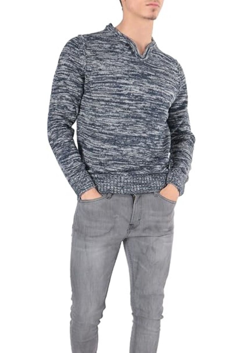 Pulover barbati Calume - multicolor - acril - croiala clasica