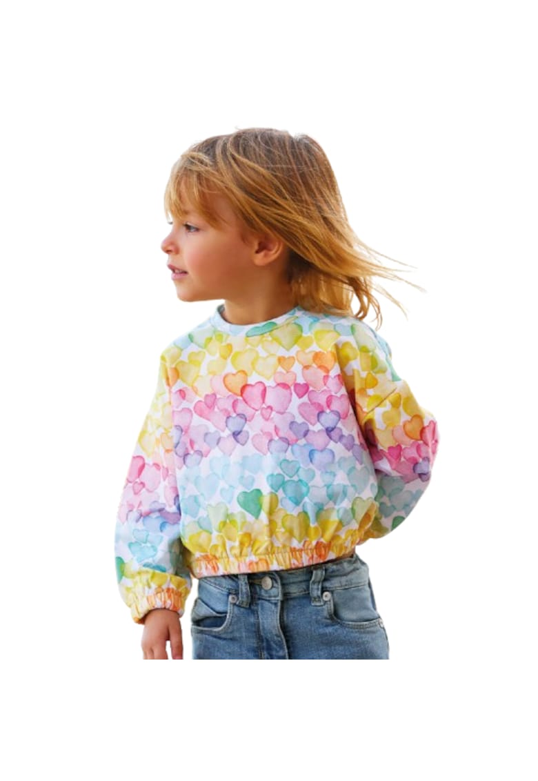 Hanorac multicolor pentru fetite - Multicolor