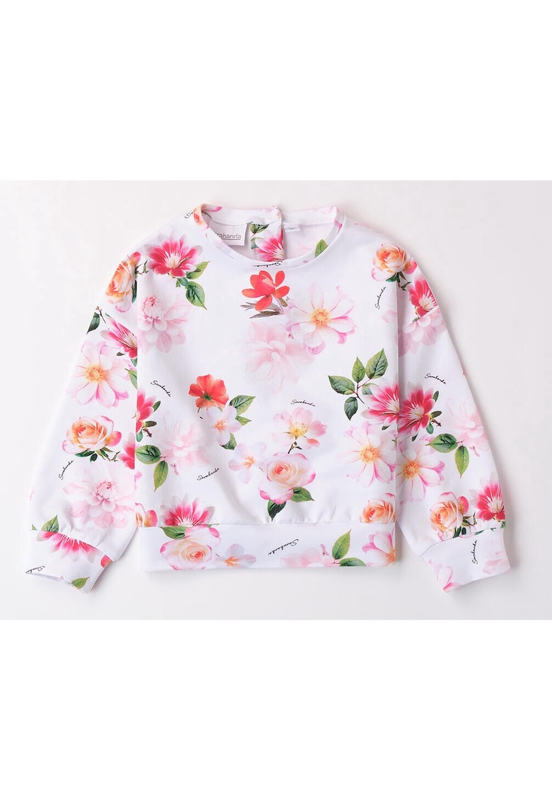 Hanorac cu model floral pentru fete - Sarabanda - 0.B201 - Multicolor