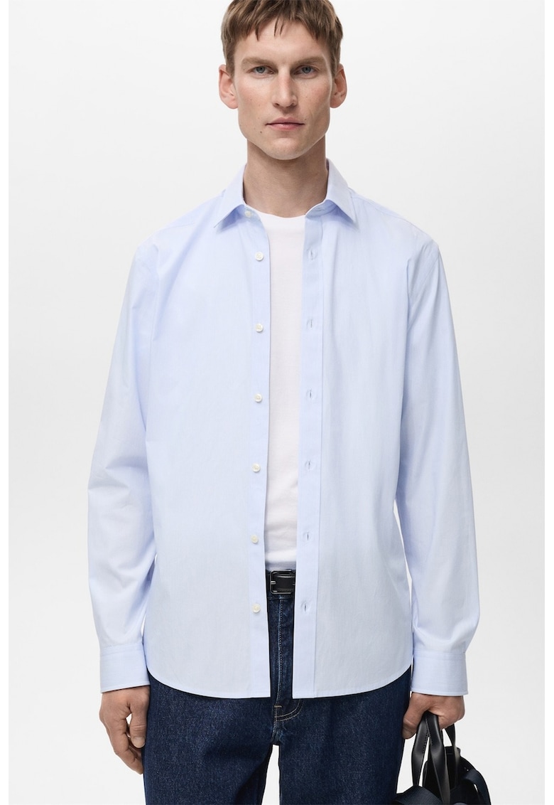 Camasa de bumbac cu guler clasic