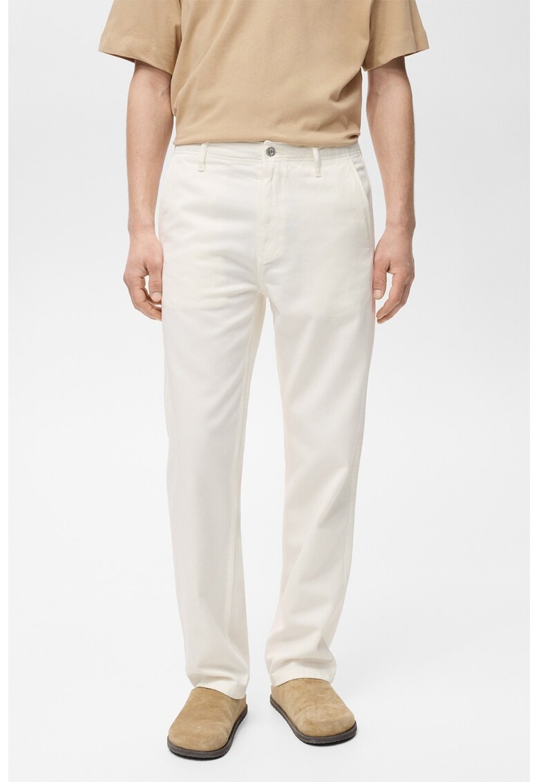 Blugi regular fit - Alb