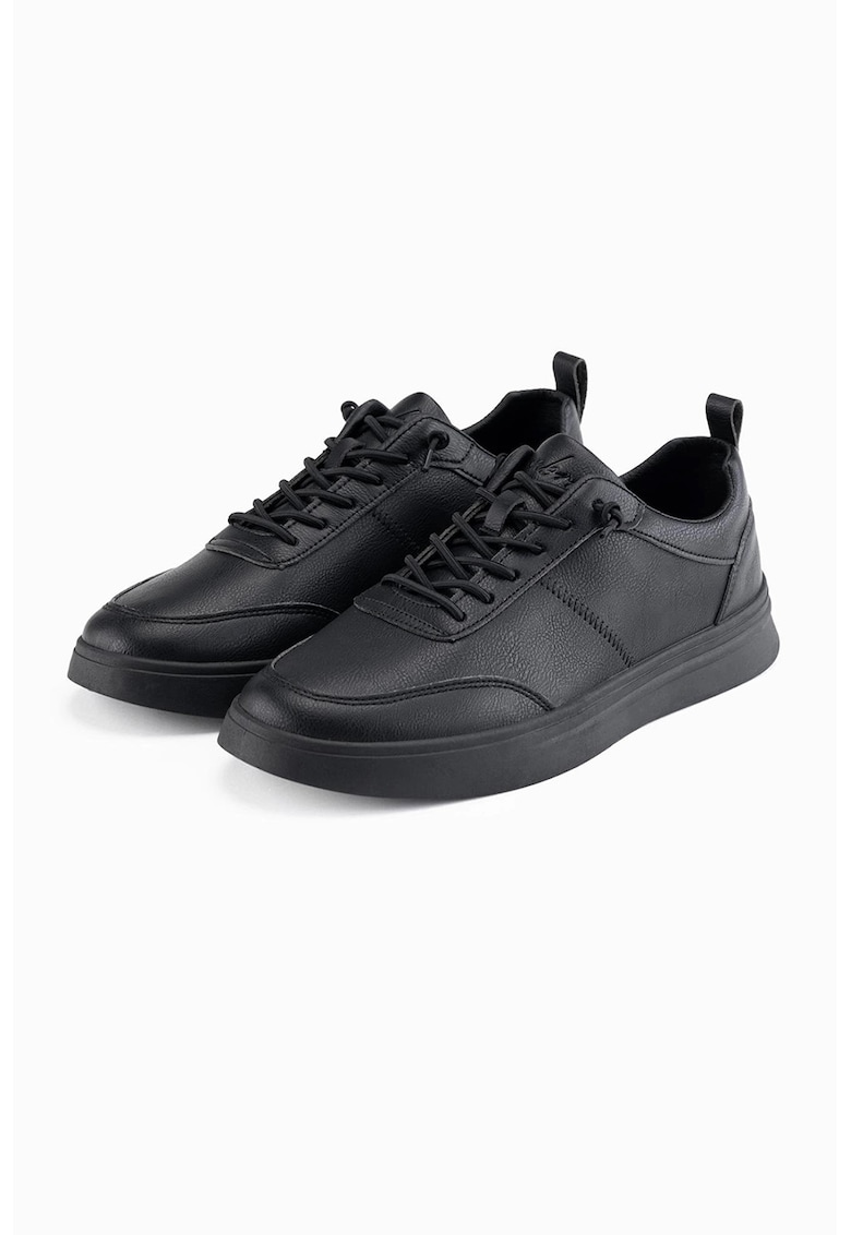 Pantofi sport uni cu logo - Negru