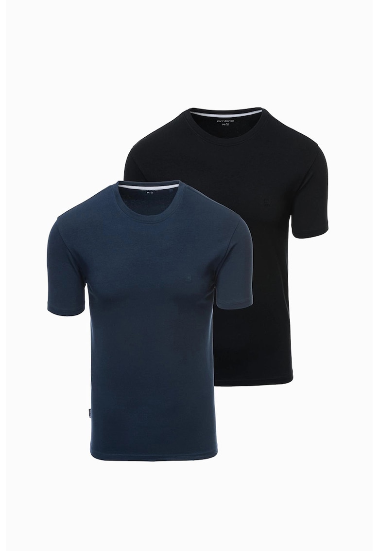 Set de tricouri cu decolteu la baza gatului - 2 piese