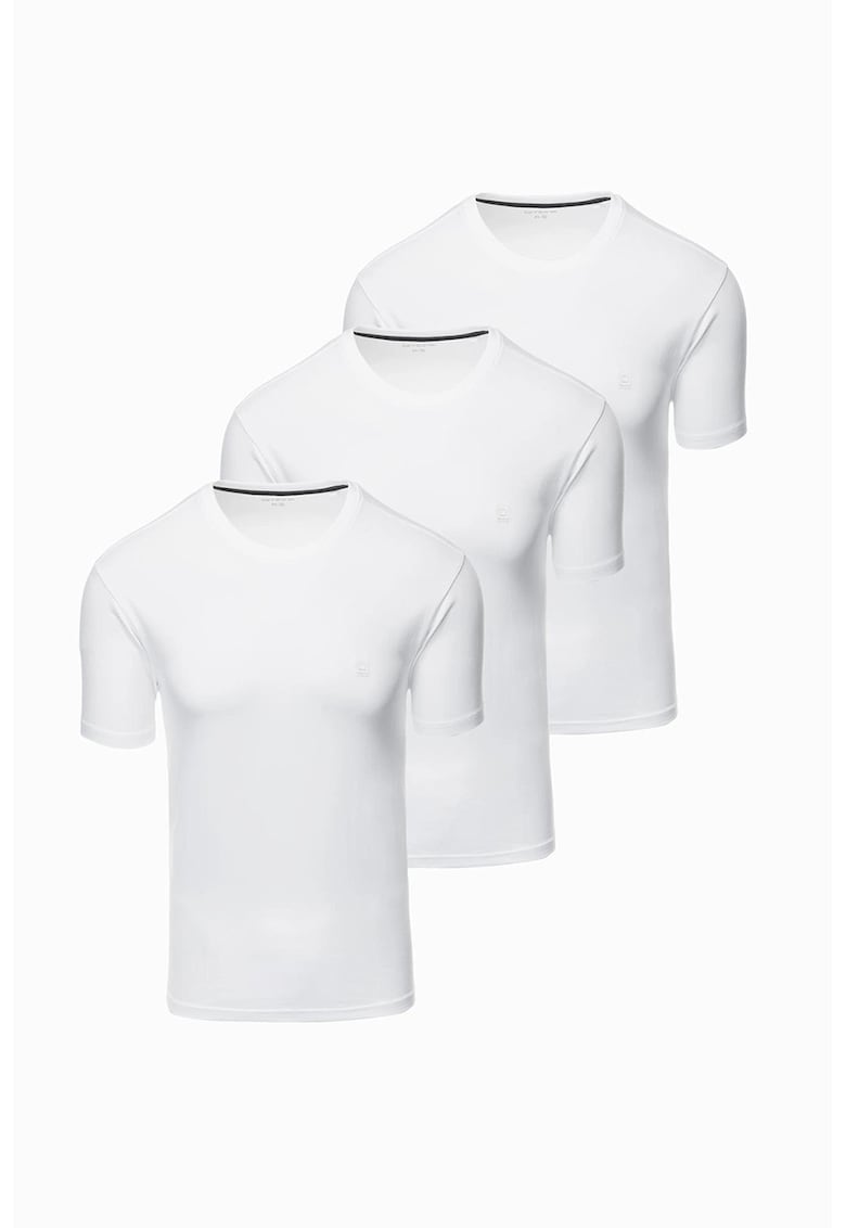 Set de tricouri cu decolteu la baza gatului - 3 piese