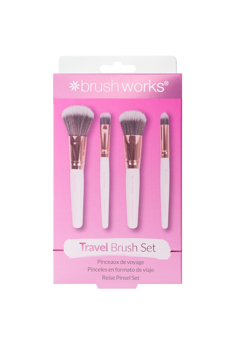 Set de pensule Editie Travel Alb & Auriu