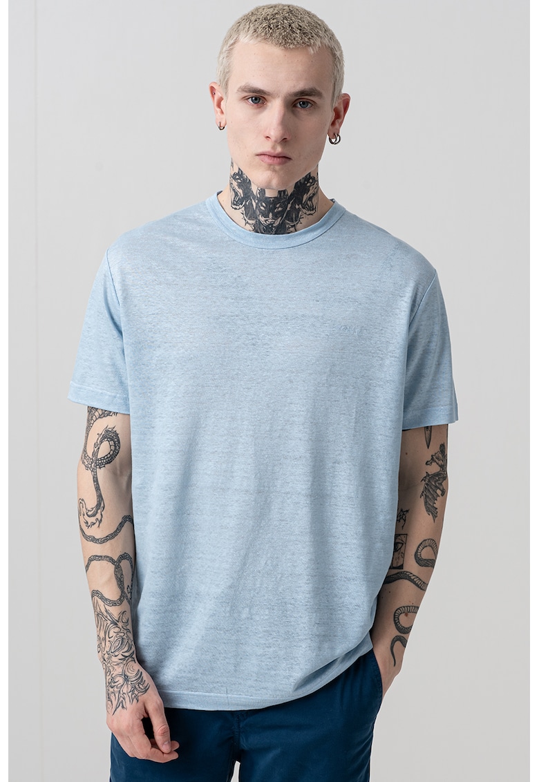 Tricou relaxed-fit din amestec de in